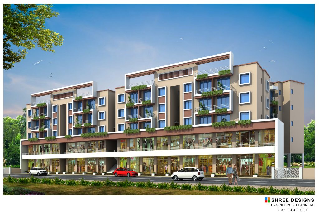 42 Park Street residential project — day view, Varale Talegaon